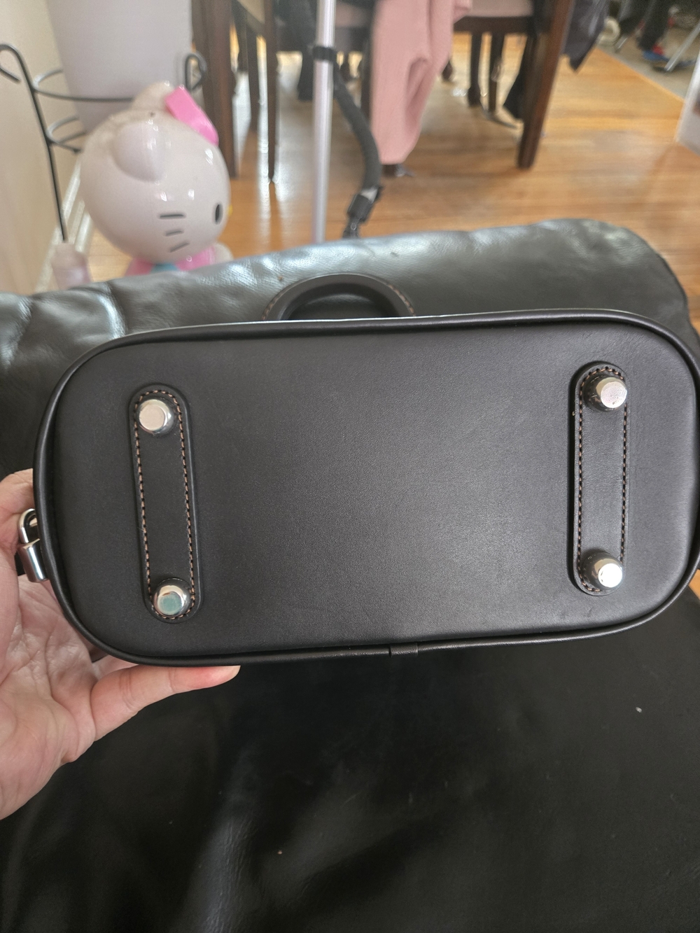 Coach Red, Black and Yellow Plaid Satchel - Picture 5 of 5